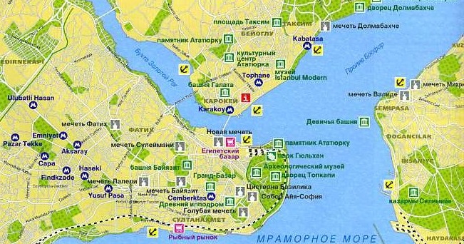 Карта Стамбула Карта Стамбула